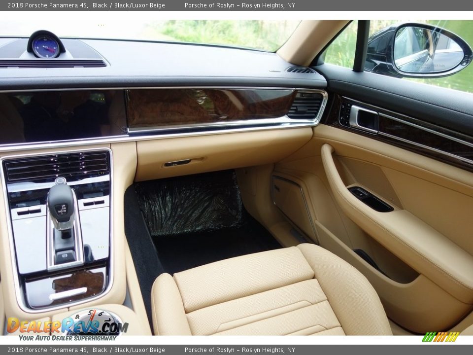2018 Porsche Panamera 4S Black / Black/Luxor Beige Photo #15