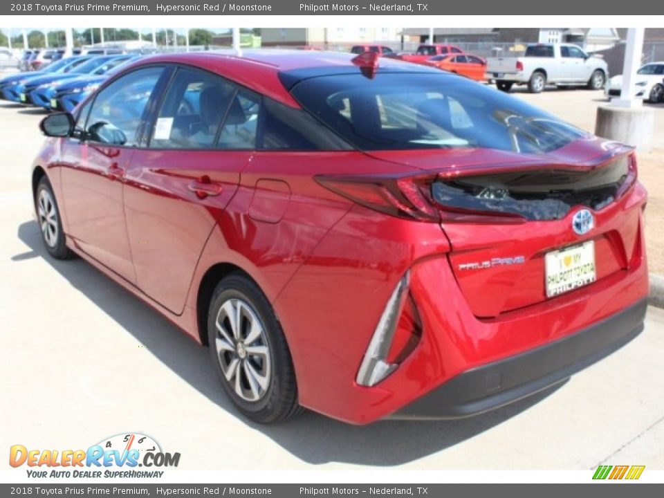 2018 Toyota Prius Prime Premium Hypersonic Red / Moonstone Photo #6