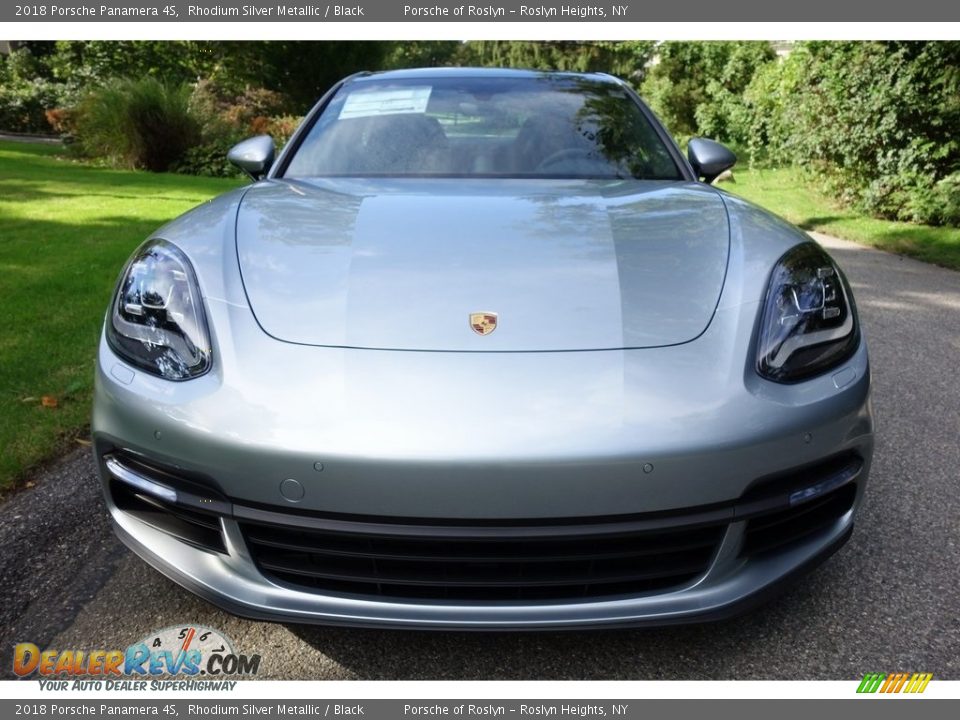 2018 Porsche Panamera 4S Rhodium Silver Metallic / Black Photo #2
