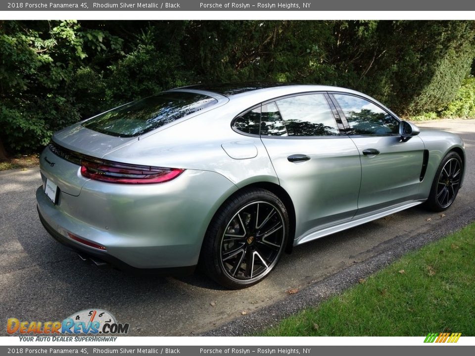 2018 Porsche Panamera 4S Rhodium Silver Metallic / Black Photo #4