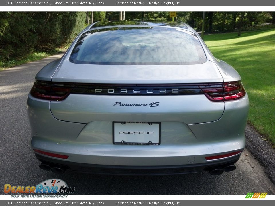2018 Porsche Panamera 4S Rhodium Silver Metallic / Black Photo #5