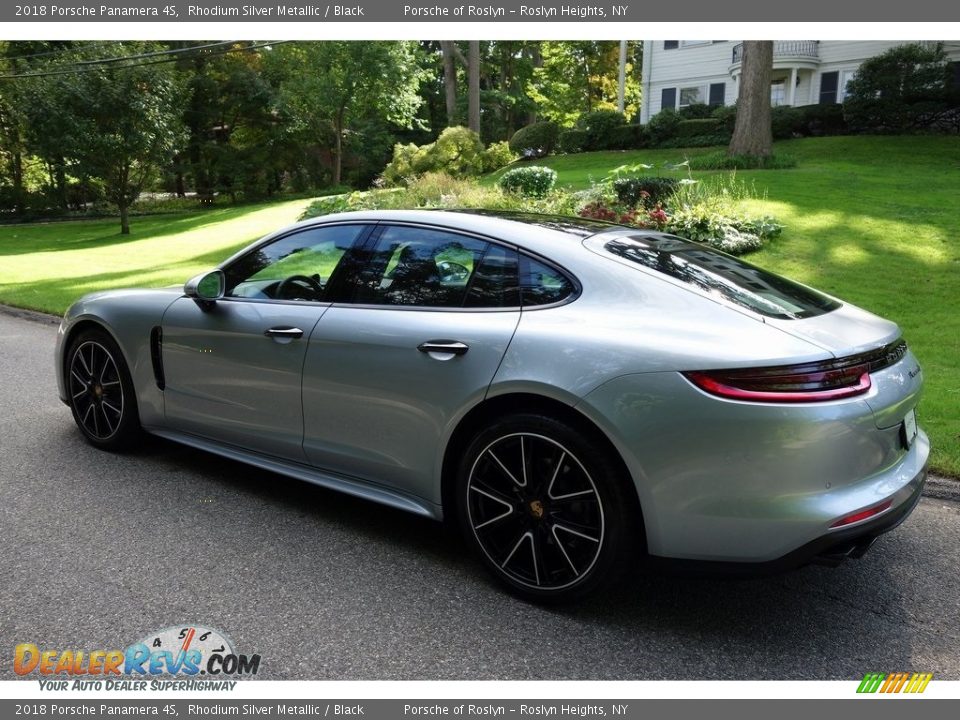 2018 Porsche Panamera 4S Rhodium Silver Metallic / Black Photo #6