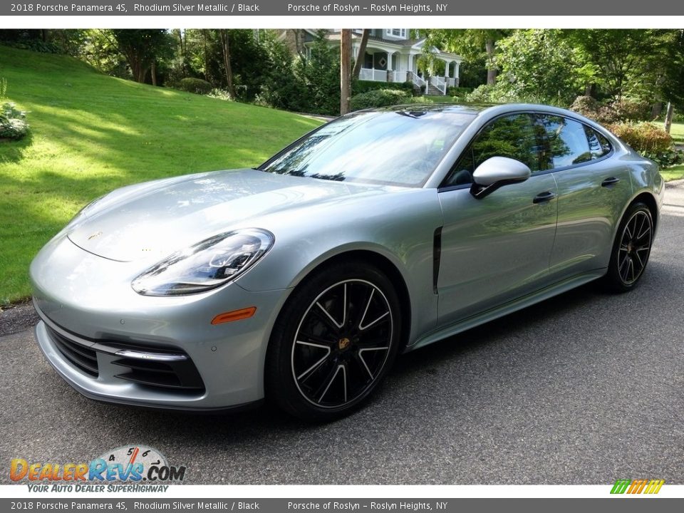 2018 Porsche Panamera 4S Rhodium Silver Metallic / Black Photo #8