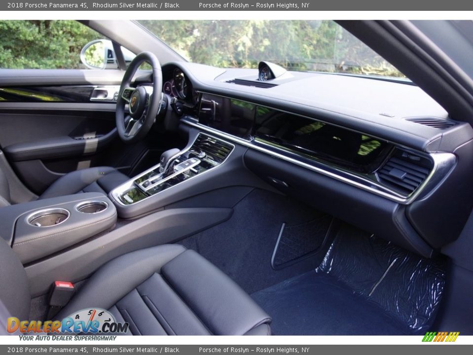 2018 Porsche Panamera 4S Rhodium Silver Metallic / Black Photo #16