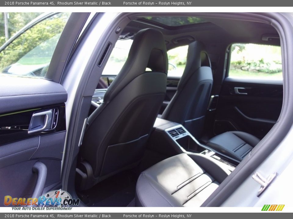 2018 Porsche Panamera 4S Rhodium Silver Metallic / Black Photo #20