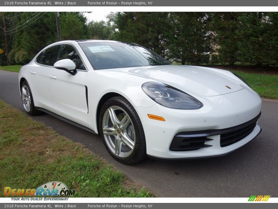 2018 Porsche Panamera 4S White / Black Photo #1