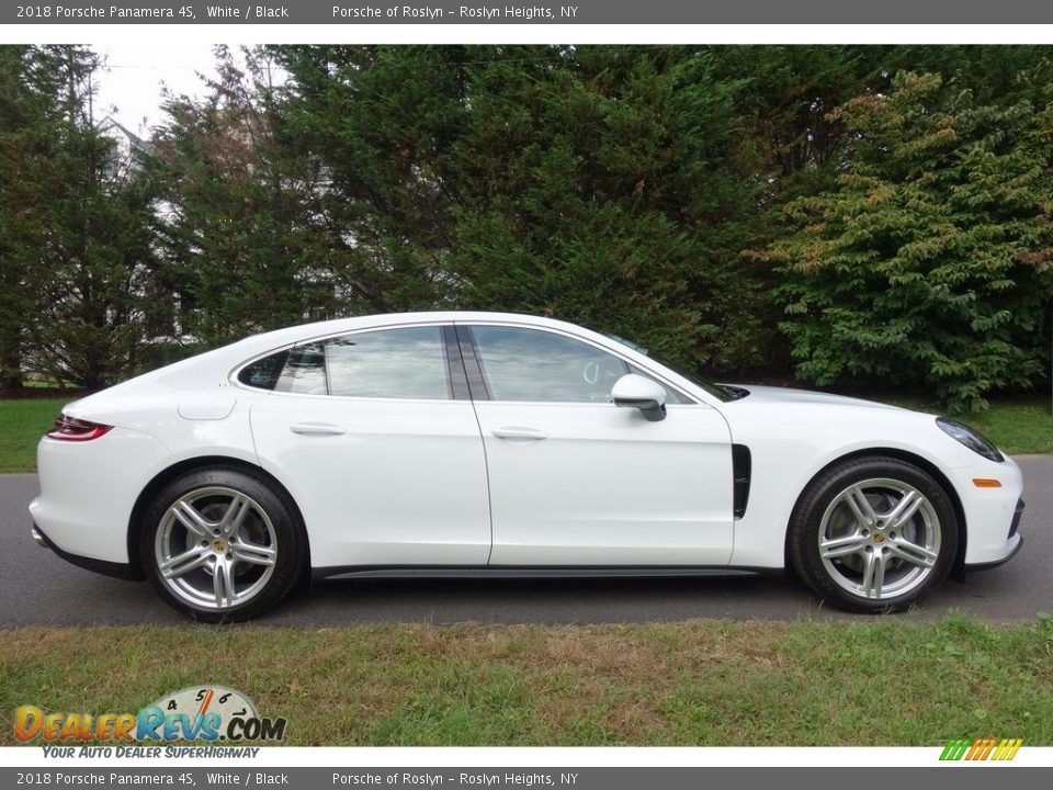 2018 Porsche Panamera 4S White / Black Photo #3