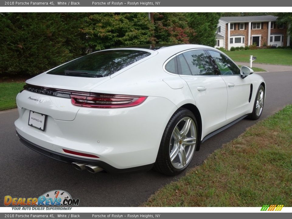 2018 Porsche Panamera 4S White / Black Photo #4