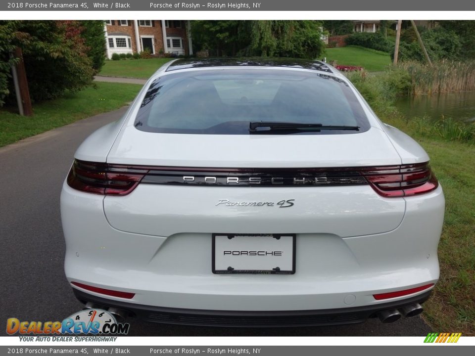2018 Porsche Panamera 4S White / Black Photo #5