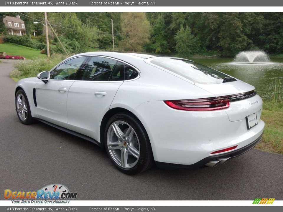 2018 Porsche Panamera 4S White / Black Photo #6