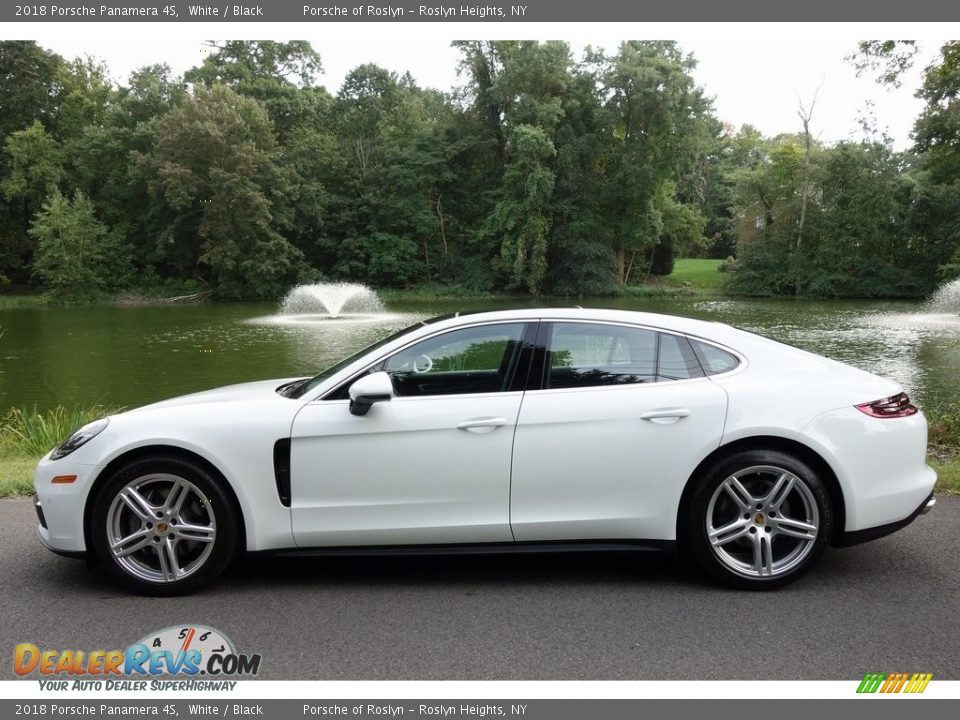 2018 Porsche Panamera 4S White / Black Photo #7