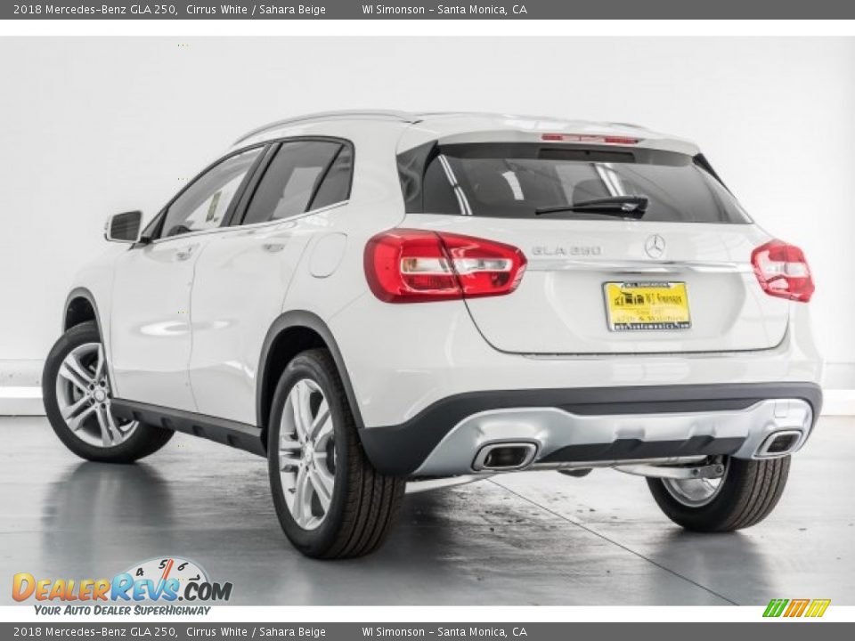 2018 Mercedes-Benz GLA 250 Cirrus White / Sahara Beige Photo #3