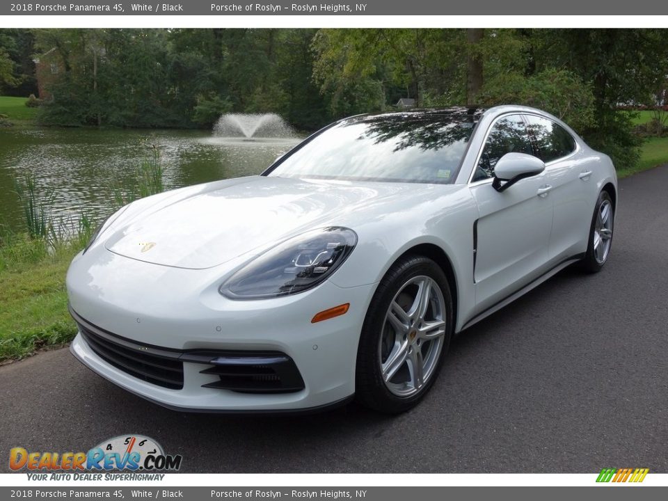 2018 Porsche Panamera 4S White / Black Photo #8