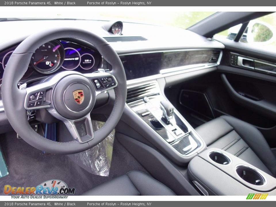 2018 Porsche Panamera 4S White / Black Photo #10