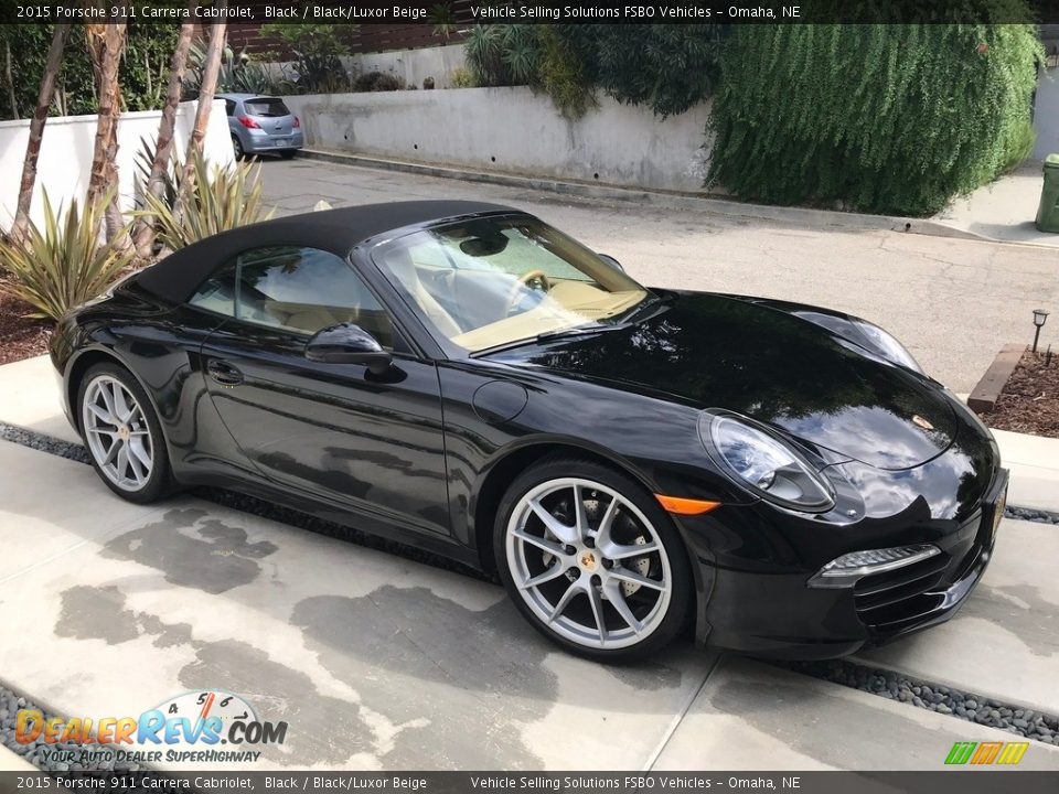 2015 Porsche 911 Carrera Cabriolet Black / Black/Luxor Beige Photo #5