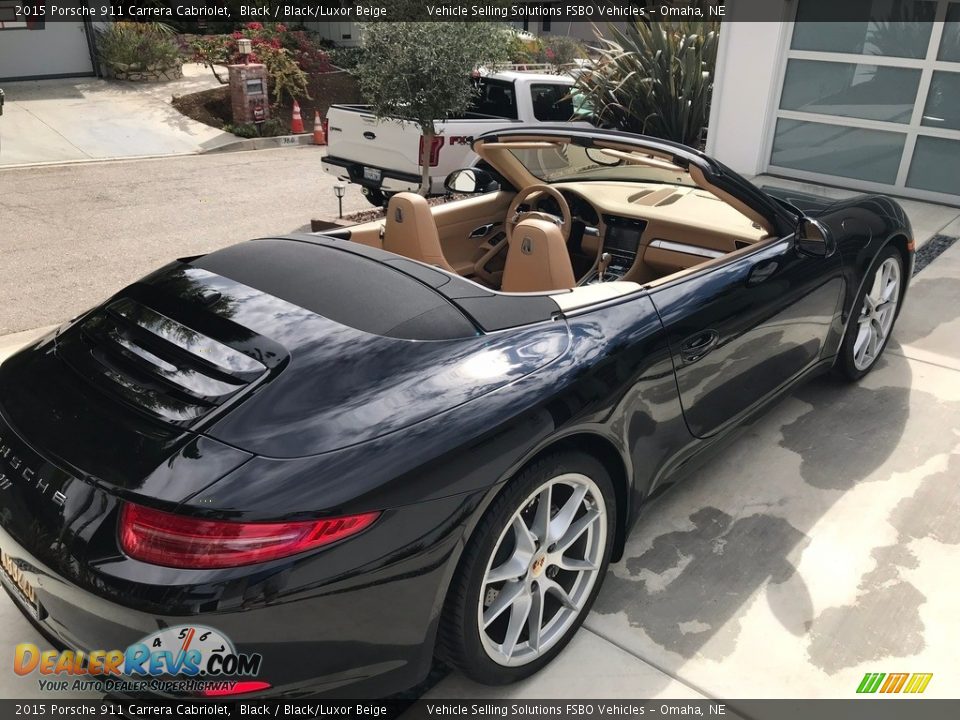 2015 Porsche 911 Carrera Cabriolet Black / Black/Luxor Beige Photo #17