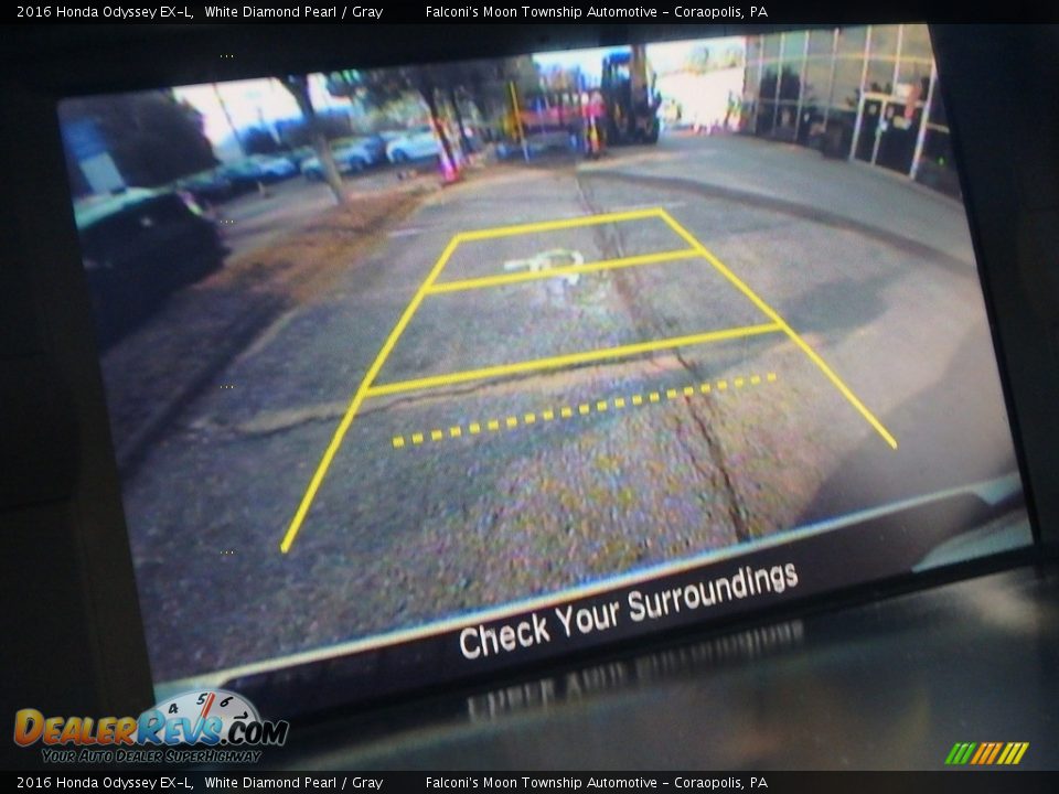 2016 Honda Odyssey EX-L White Diamond Pearl / Gray Photo #25