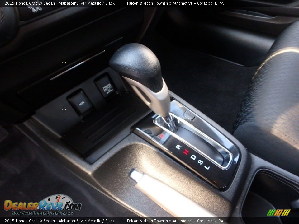 2015 Honda Civic LX Sedan Alabaster Silver Metallic / Black Photo #20