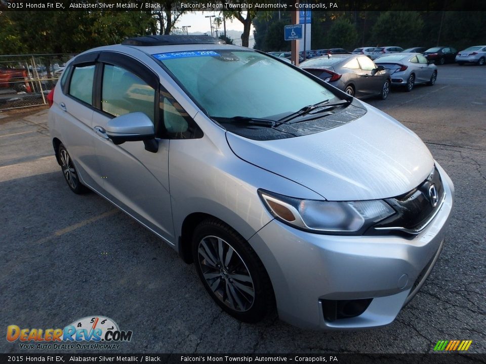 2015 Honda Fit EX Alabaster Silver Metallic / Black Photo #8