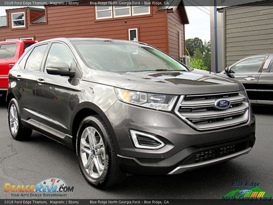 2018 Ford Edge Titanium Magnetic / Ebony Photo #7