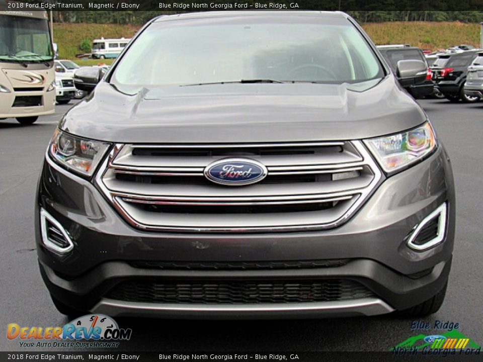 2018 Ford Edge Titanium Magnetic / Ebony Photo #8