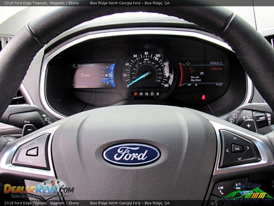 2018 Ford Edge Titanium Magnetic / Ebony Photo #18