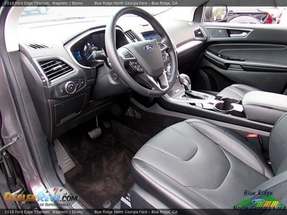 2018 Ford Edge Titanium Magnetic / Ebony Photo #30