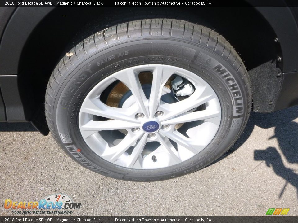 2018 Ford Escape SE 4WD Magnetic / Charcoal Black Photo #7