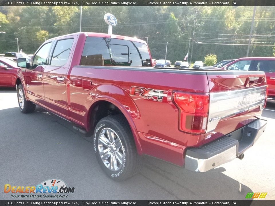 2018 Ford F150 King Ranch SuperCrew 4x4 Ruby Red / King Ranch Kingsville Photo #6