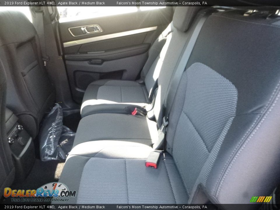 2019 Ford Explorer XLT 4WD Agate Black / Medium Black Photo #8