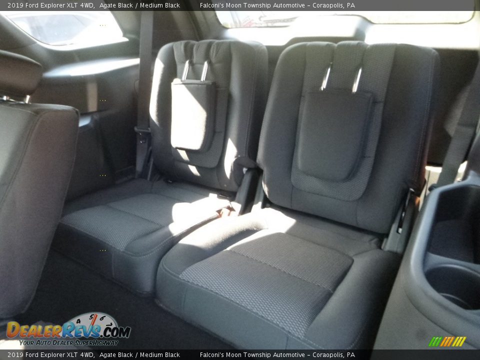 2019 Ford Explorer XLT 4WD Agate Black / Medium Black Photo #10