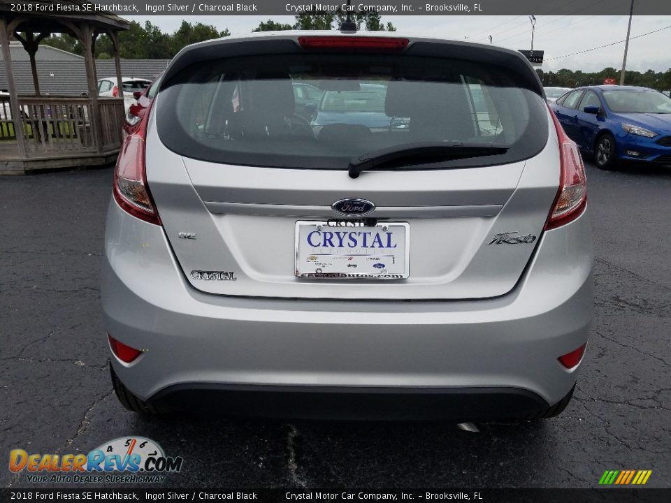 2018 Ford Fiesta SE Hatchback Ingot Silver / Charcoal Black Photo #4