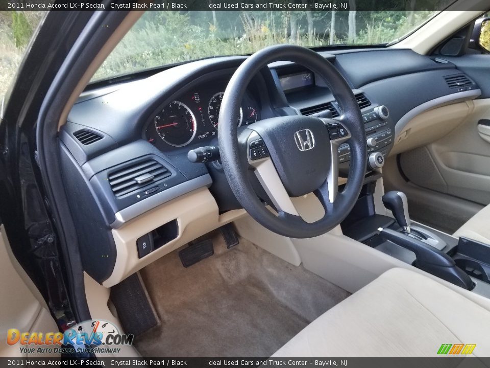 2011 Honda Accord LX-P Sedan Crystal Black Pearl / Black Photo #12