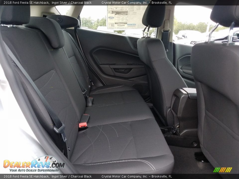 2018 Ford Fiesta SE Hatchback Ingot Silver / Charcoal Black Photo #10