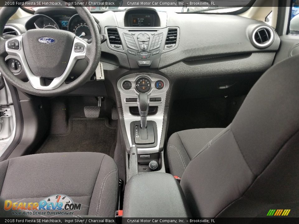 2018 Ford Fiesta SE Hatchback Ingot Silver / Charcoal Black Photo #13
