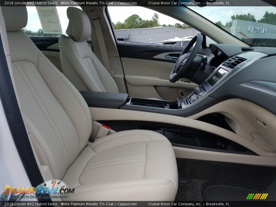 2018 Lincoln MKZ Hybrid Select White Platinum Metallic Tri-Coat / Cappuccino Photo #9