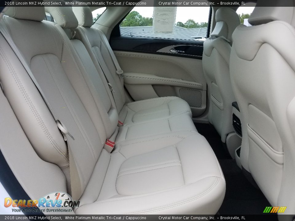 Rear Seat of 2018 Lincoln MKZ Hybrid Select Photo #10