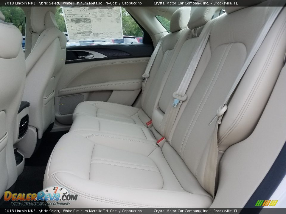 Rear Seat of 2018 Lincoln MKZ Hybrid Select Photo #12