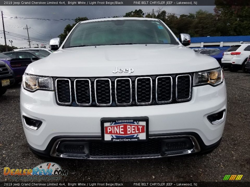 2019 Jeep Grand Cherokee Limited 4x4 Bright White / Light Frost Beige/Black Photo #2
