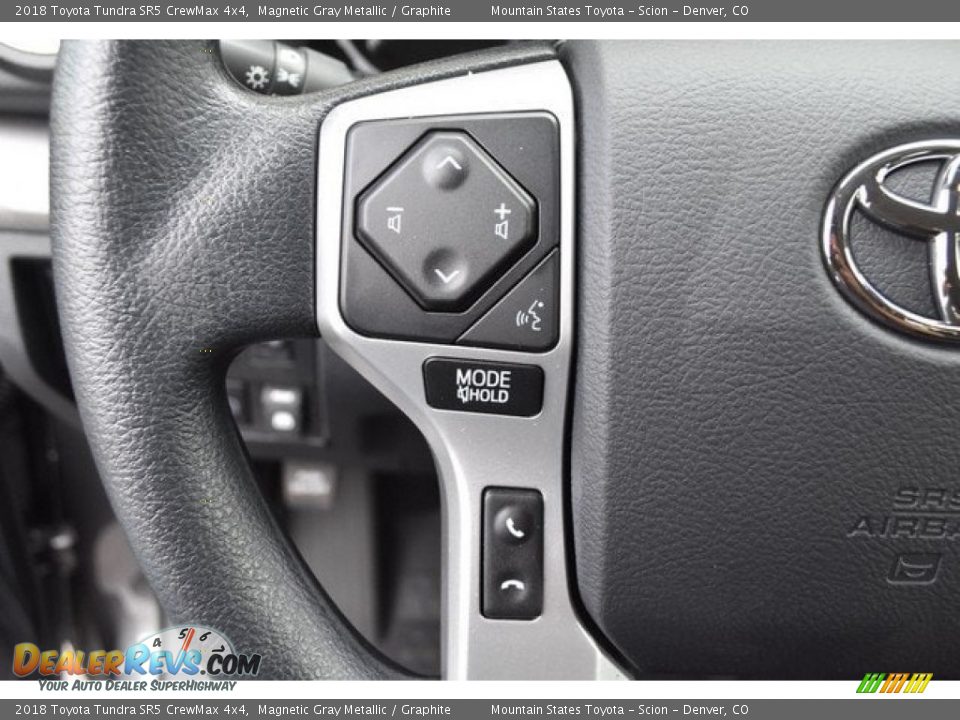 2018 Toyota Tundra SR5 CrewMax 4x4 Magnetic Gray Metallic / Graphite Photo #25