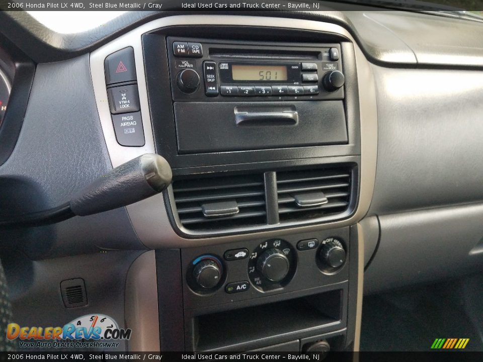 2006 Honda Pilot LX 4WD Steel Blue Metallic / Gray Photo #12