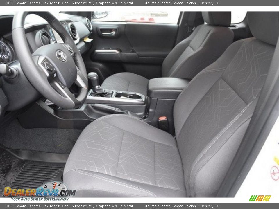 2018 Toyota Tacoma SR5 Access Cab Super White / Graphite w/Gun Metal Photo #6