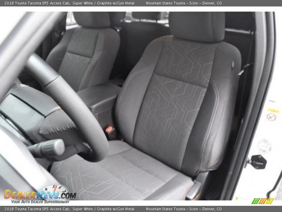 2018 Toyota Tacoma SR5 Access Cab Super White / Graphite w/Gun Metal Photo #7