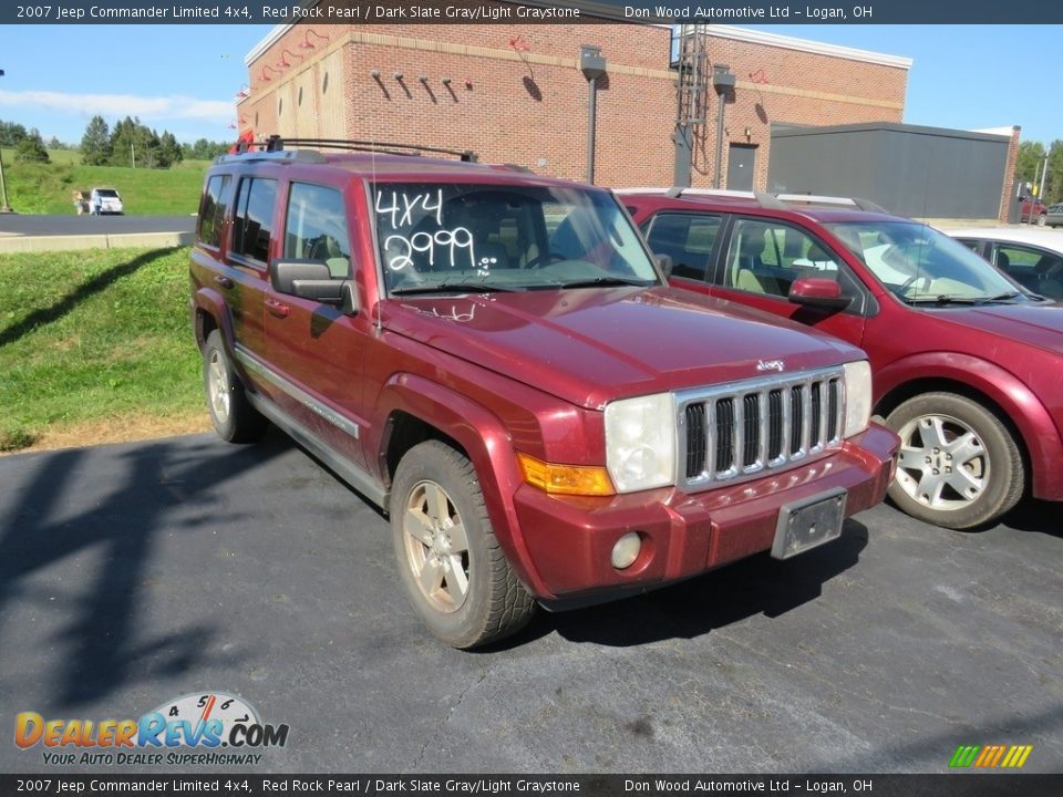 2007 Jeep Commander Limited 4x4 Red Rock Pearl / Dark Slate Gray/Light Graystone Photo #4