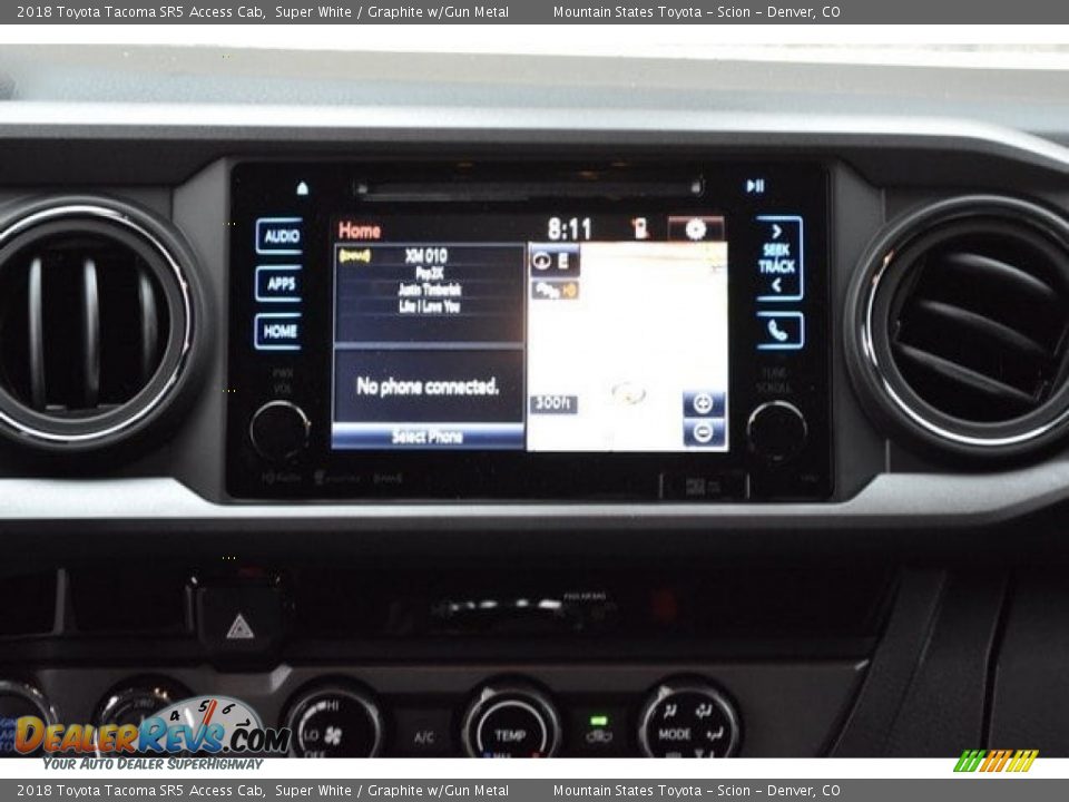 2018 Toyota Tacoma SR5 Access Cab Super White / Graphite w/Gun Metal Photo #10