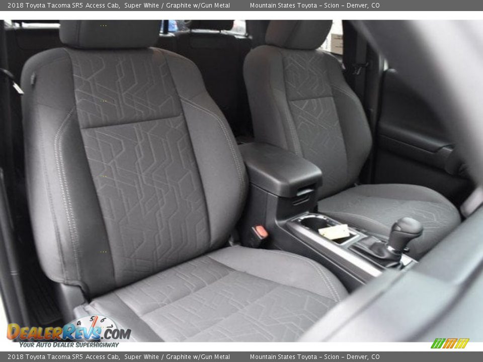2018 Toyota Tacoma SR5 Access Cab Super White / Graphite w/Gun Metal Photo #13