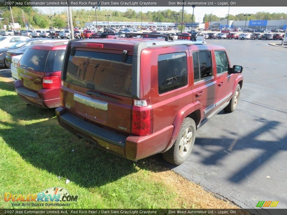2007 Jeep Commander Limited 4x4 Red Rock Pearl / Dark Slate Gray/Light Graystone Photo #12