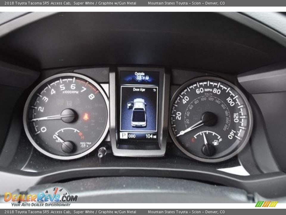 2018 Toyota Tacoma SR5 Access Cab Super White / Graphite w/Gun Metal Photo #28