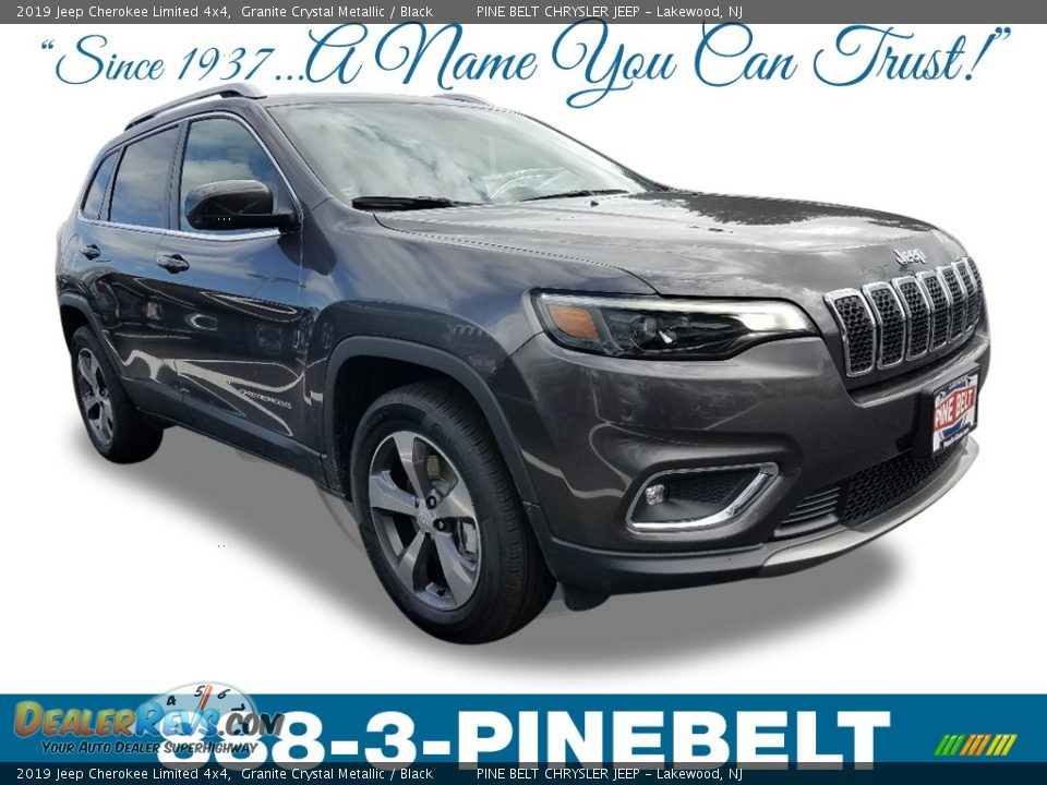 2019 Jeep Cherokee Limited 4x4 Granite Crystal Metallic / Black Photo #1