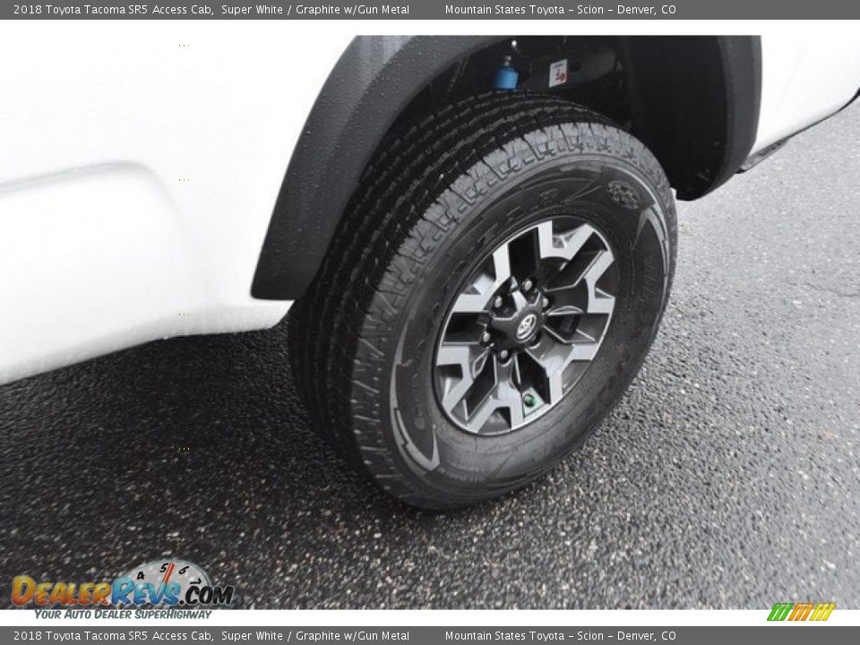 2018 Toyota Tacoma SR5 Access Cab Super White / Graphite w/Gun Metal Photo #33